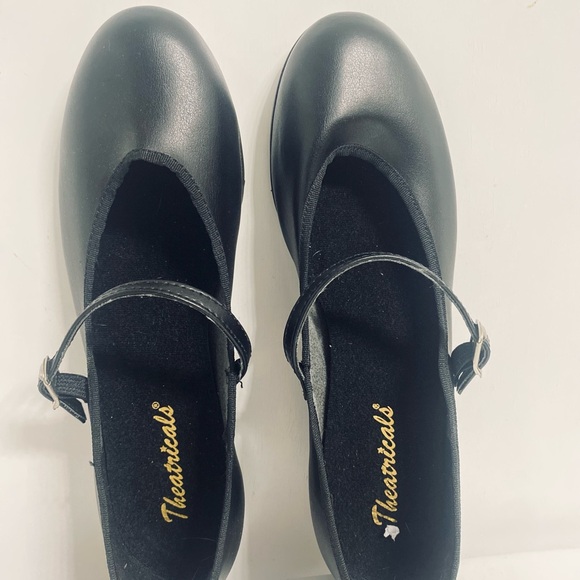 Theatrical Women’s Tap Shoes Black Worn Once 6M - Picture 1 of 5